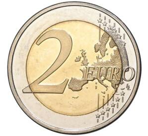 2 евро 2010 года Словения «200 лет Ботаническому саду Любляны» — Фото №2