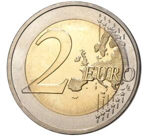 2 евро 2012 года Словения «10 лет евро наличными» — Фото №2