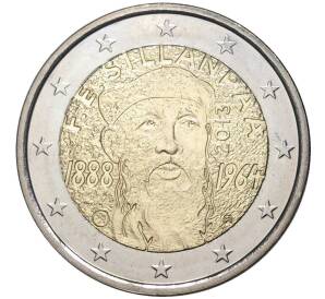 2 евро 2013 года Финляндия «125 лет со дня рождения Франса Эмиля Силланпяя» — Фото №1