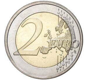 2 евро 2013 года Финляндия «125 лет со дня рождения Франса Эмиля Силланпяя» — Фото №2