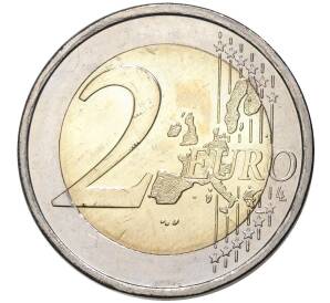 2 евро 2005 года Финляндия «60 лет ООН и 50 лет членству Финляндии в ООН» — Фото №2