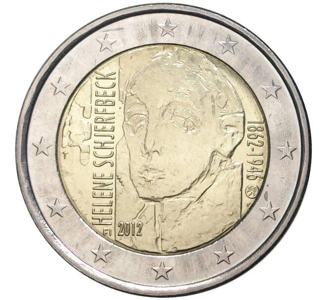 Монета 2 евро 2012 года Финляндия «150 лет со дня рождения Хелены Шерфбек» (Артикул M2-6336)