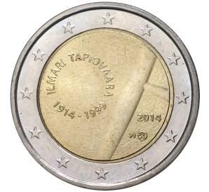 2 евро 2014 года Финляндия «100 лет со дня рождения Илмари Тапиоваара» — Фото №1