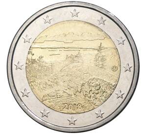 2 евро 2018 года Финляндия «Национальные пейзажи Финляндии — Коли» — Фото №1
