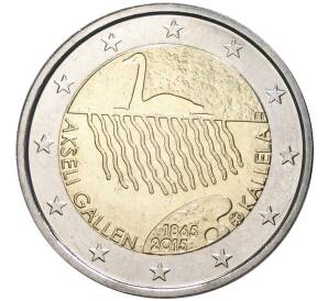 2 евро 2015 года Финляндия «150 лет со дня рождения Аксели Галлен-Каллела»