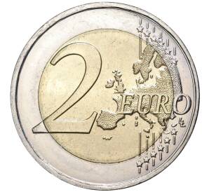 2 евро 2017 года Франция «25 лет Розовой ленте»