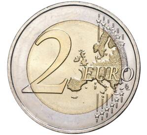 2 евро 2014 года Франция «Всемирный день борьбы со СПИДом» — Фото №2