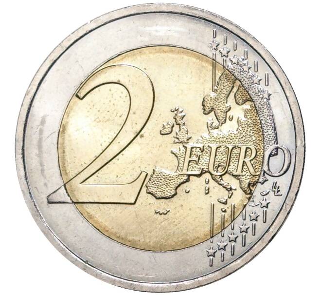Монета 2 евро 2012 года Франция «10 лет евро наличными» (Артикул M2-38891)