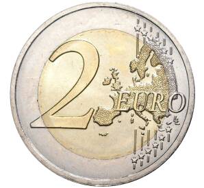 2 евро 2017 года Франция «100 лет со дня смерти Огюста Родена» — Фото №2