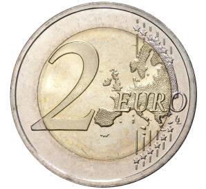 2 евро 2015 года Эстония «30 лет флагу Европейского союза» — Фото №2