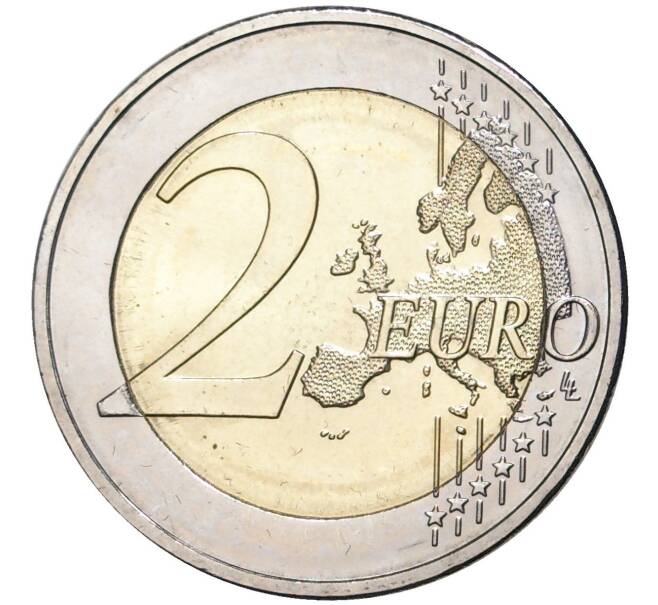 Монета 2 евро 2012 года Эстония «10 лет евро наличными» (Артикул M2-7149)