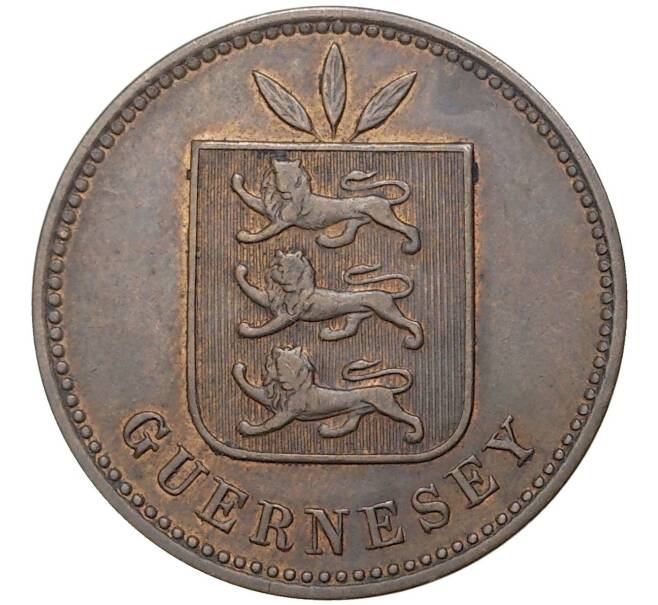 Монета 4 дубля 1911 года Гернси (Артикул K27-5515)