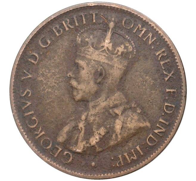 Монета 1/2 пенни 1913 года Австралия (Артикул K27-5562)