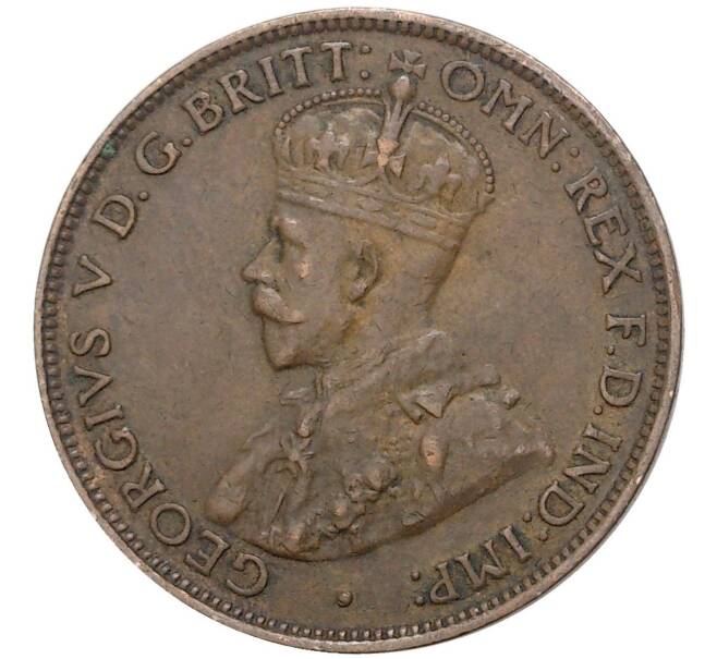 Монета 1/2 пенни 1930 года Австралия (Артикул K27-5572)