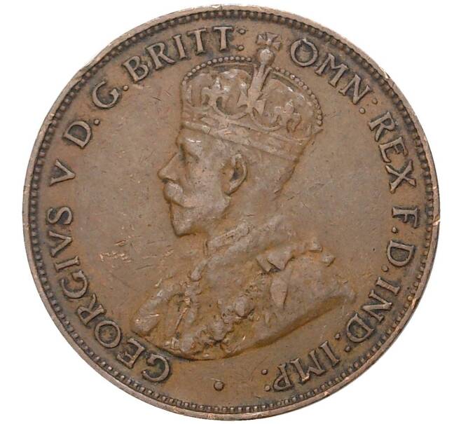 Монета 1/2 пенни 1935 года Австралия (Артикул K27-5576)
