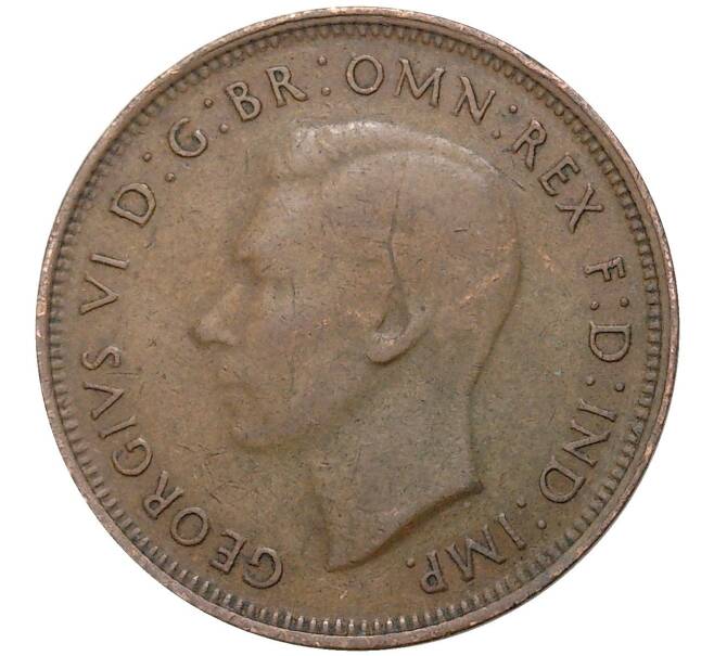 Монета 1/2 пенни 1946 года Австралия (Артикул K27-5580)
