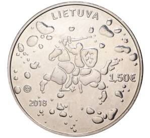 1.5 евро 2018 года Литва «Традиционные Литовские праздники — Иван Купала» — Фото №2