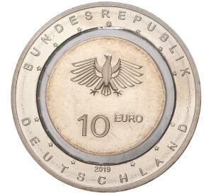 10 евро 2019 года G Германия «В полете — Парапланеризм» — Фото №2
