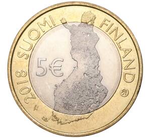 5 евро 2018 года Финляндия «Финский пейзаж — Национальный парк Таммеркоски» — Фото №2