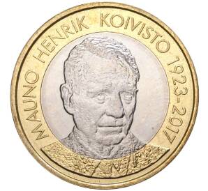 5 евро 2018 года Финляндия «Презизенты Финляндии — Мауно Койвисто» — Фото №1
