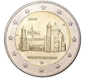 2 евро 2014 года A Германия «Федеральные земли Германии — Нижняя Саксония (Церковь Святого Михаэля)» — Фото №1