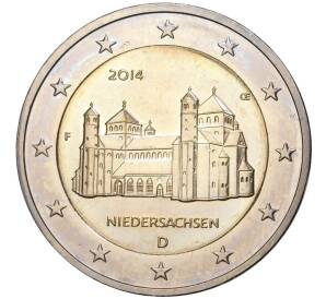 2 евро 2014 года F Германия «Федеральные земли Германии — Нижняя Саксония (Церковь Святого Михаэля)» — Фото №1