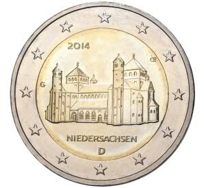 2 евро 2014 года G Германия «Федеральные земли Германии — Нижняя Саксония (Церковь Святого Михаэля)» — Фото №1