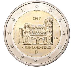 2 евро 2017 года F Германия «Федеральные земли Германии — Рейнланд-Пфальц (Порта Нигра)» — Фото №1