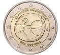 Монета 2 евро 2009 года Греция «10 лет монетарной политики ЕС и введения евро» (Артикул M2-53388)