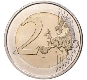 2 евро 2009 года Испания «10 лет монетарной политики ЕС и введения евро» — Фото №2