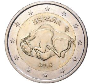 2 евро 2015 года Испания «ЮНЕСКО — Пещера Альтамира»