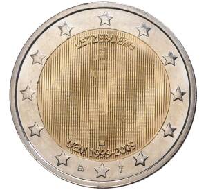 2 евро 2009 года Люксембург «10 лет монетарной политики ЕС и введения евро» — Фото №1
