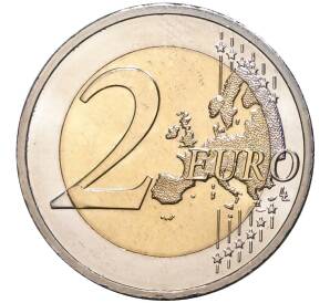 2 евро 2011 года Нидерланды «500 лет издания книги Похвала глупости Эразма Роттердамского»