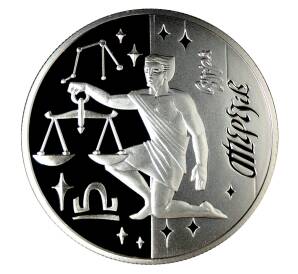 5 гривен 2008 года Знак зодиака — Весы — Фото №1