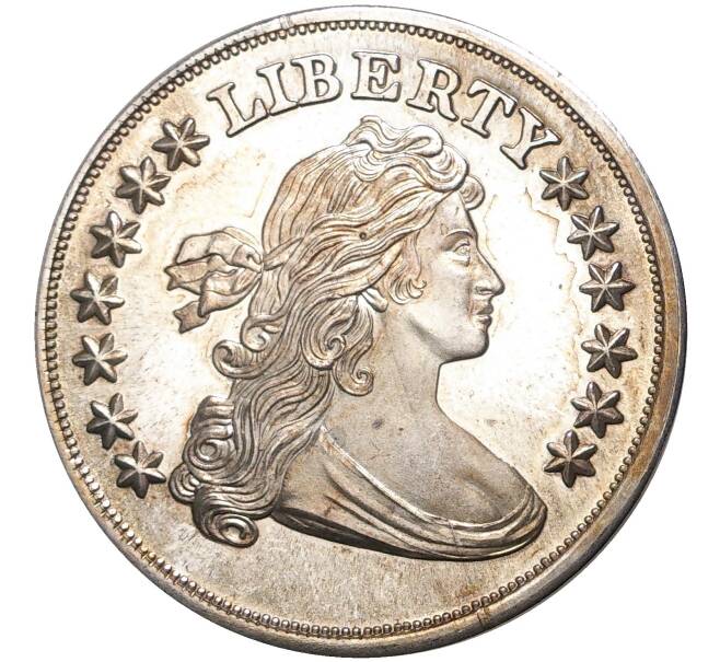 Монета 1 унция серебра США «Серебряная торговая единица» (Артикул M2-53465)