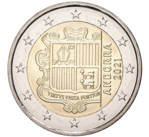 2 евро 2021 года Андорра — Фото №1