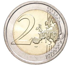 2 евро 2017 года Италия «400 лет постройке Собора Святого Марка» — Фото №2