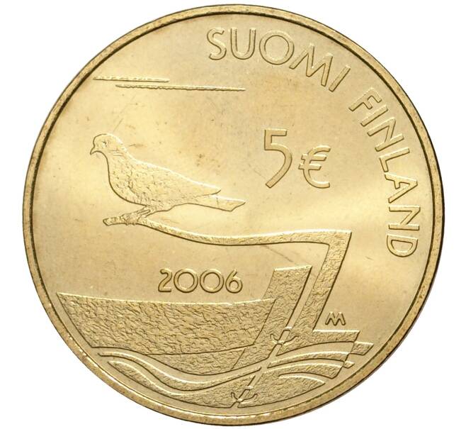 Монета 5 евро 2006 года Финляндия «150 лет демилитаризации Аландов» (Артикул K27-5747)
