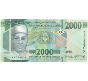 2000 франков 2018 года Гвинея — Фото №1