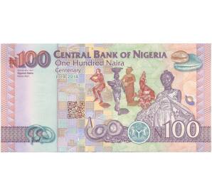 100 найра 2014 года Нигерия — Фото №2