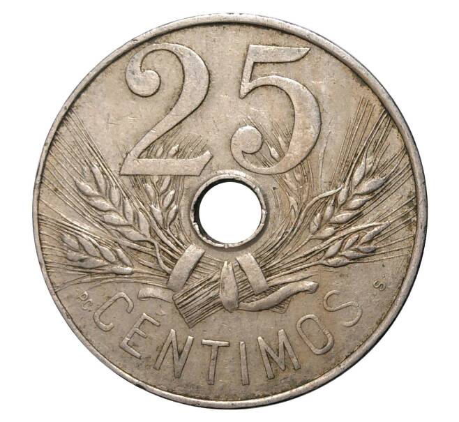 Монета 25 сентимо 1927 года (Артикул: M2-1674) — Фото №1