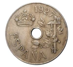 25 сентимо 1927 года — Фото №2