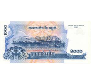 1000 риэлей 2007 года Камбоджа — Фото №1
