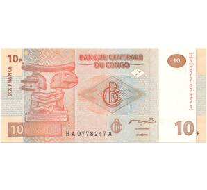 10 франков 2003 года Конго (ДРК) — Фото №1