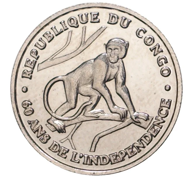 50 франков 2020 года Конго «60 лет независимости» (Артикул K11-0964)