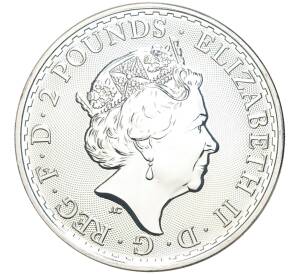 2 фунта 2020 года Великобритания «Британия» — Фото №2