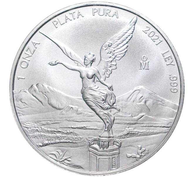 Монета 1 унция 2021 года Мексика «Свобода» (Артикул M2-53728)