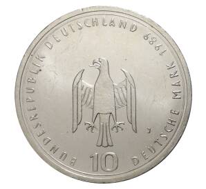 10 марок 1989 года 800-летие Хафена и Гамбурга — Фото №2