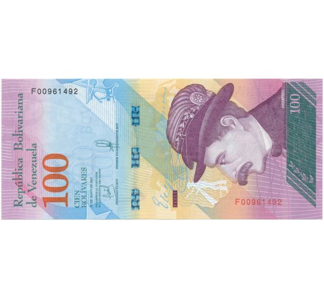 Банкнота 100 боливаров 2018 года Венесуэла (Артикул B2-8218)