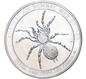 1 доллар 2015 года Австралия «Австралийский воронковый паук»